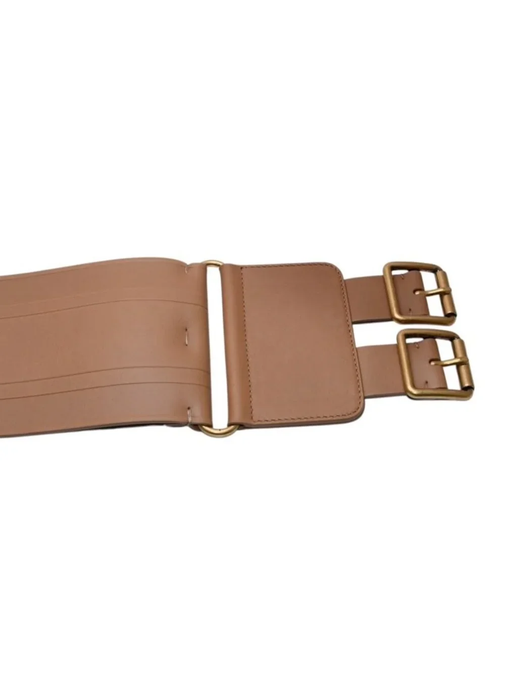 Dior D Waist Belt Leather Embossed Logo